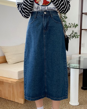 Package hip large yard skirt long denim skirt for women