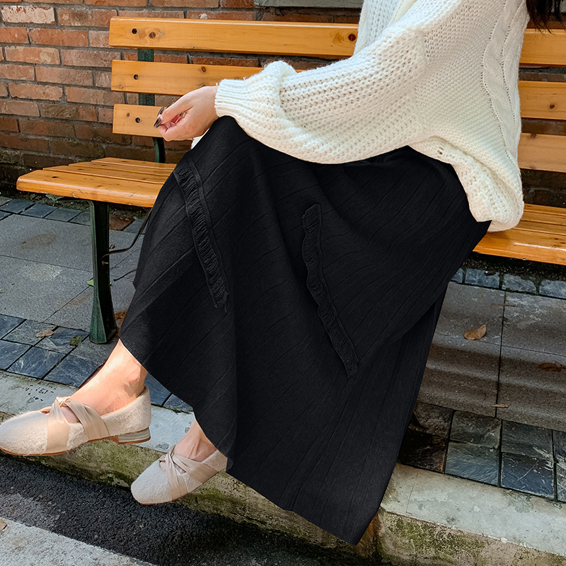 Long autumn and winter big skirt skirt for women