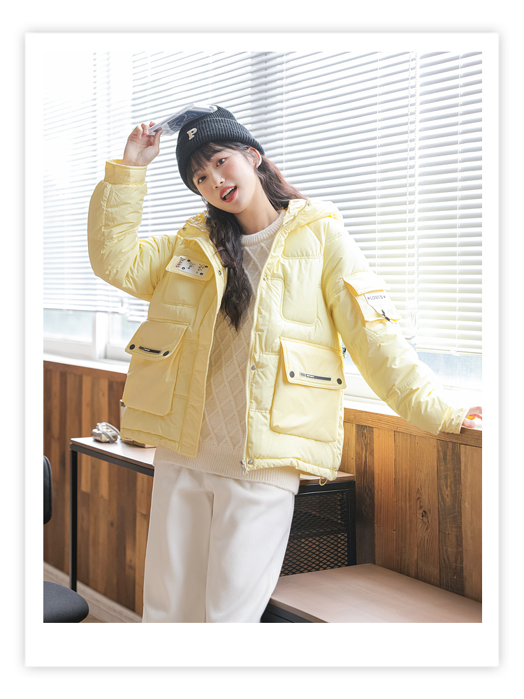 Down autumn and winter cotton coat loose thick bread clothing