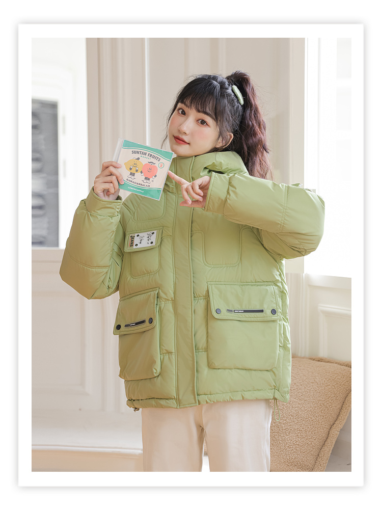 Down autumn and winter cotton coat loose thick bread clothing