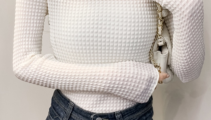 All-match long sleeve winter bottoming shirt for women