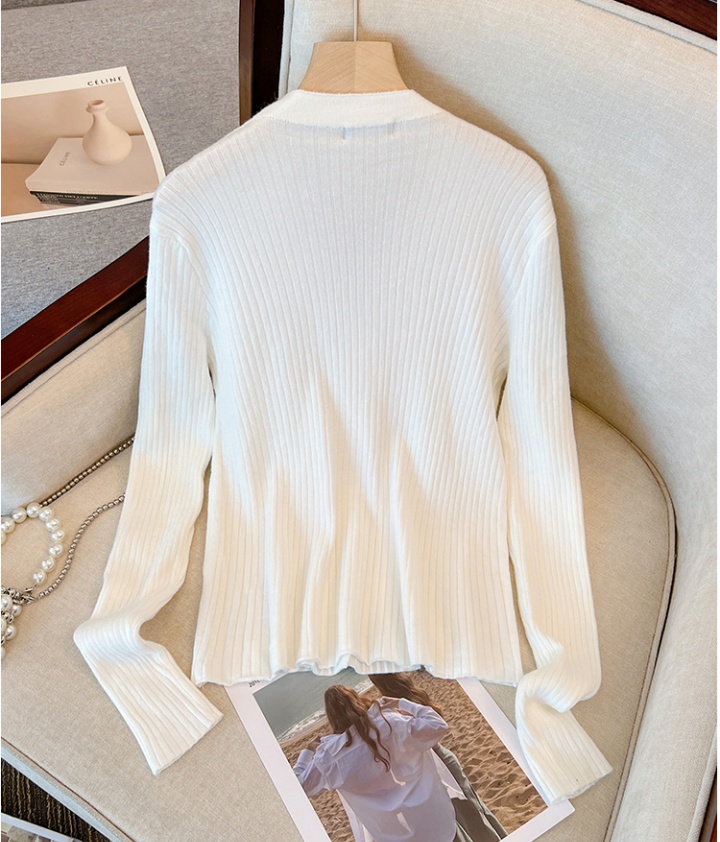 Long sleeve sweater round neck tops for women