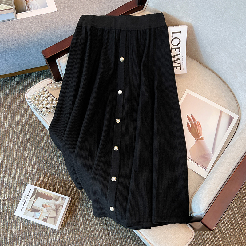 Pinched waist fashion slim large yard fat skirt for women