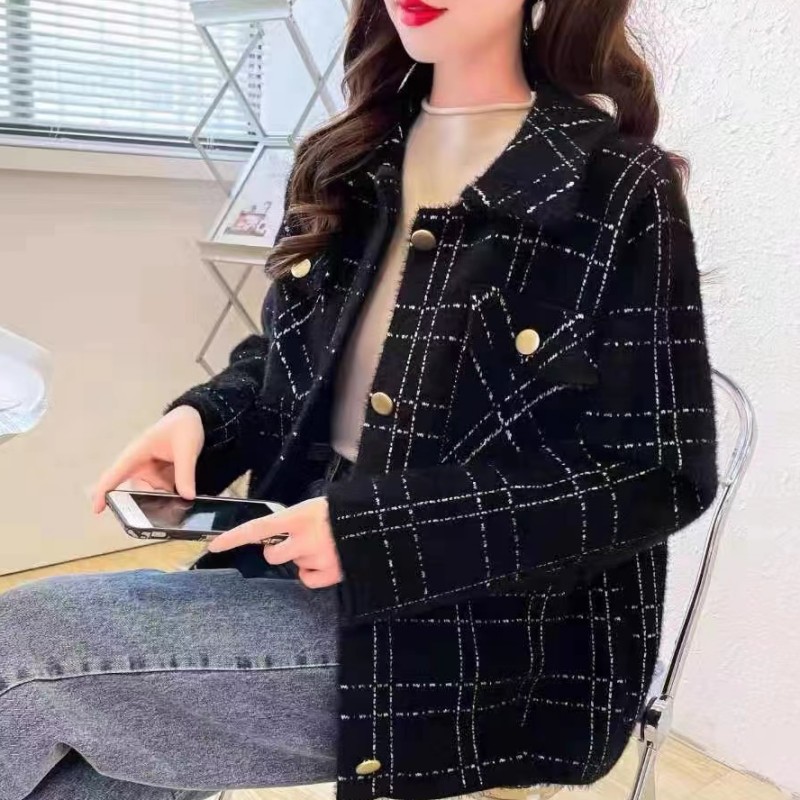 Ladies cardigan autumn and winter sweater for women