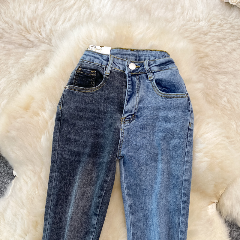 Slim speaker jeans retro long pants for women