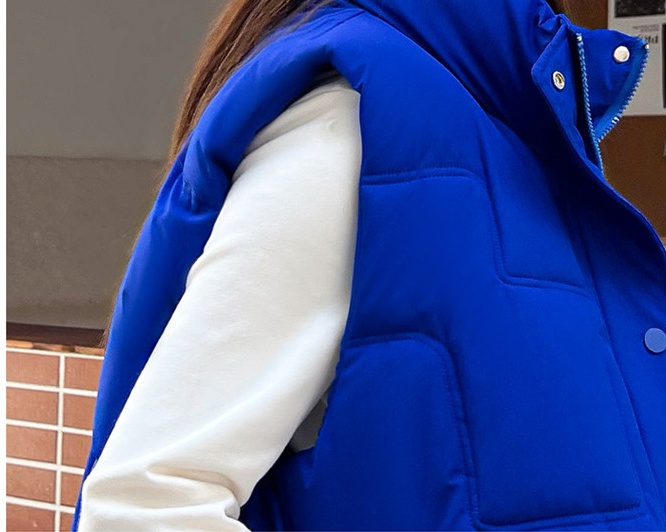 All-match vest short cotton coat for women