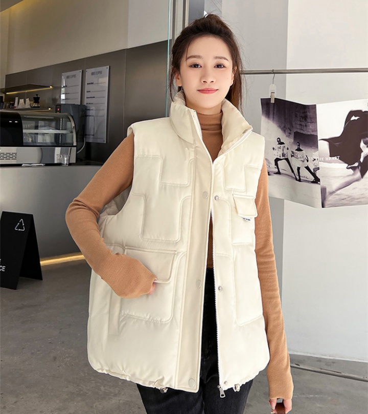All-match vest short cotton coat for women