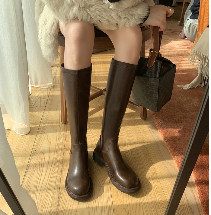 Thick boots all-match thigh boots for women