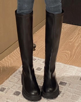 After the zipper fashion boots wears outside pure thigh boots