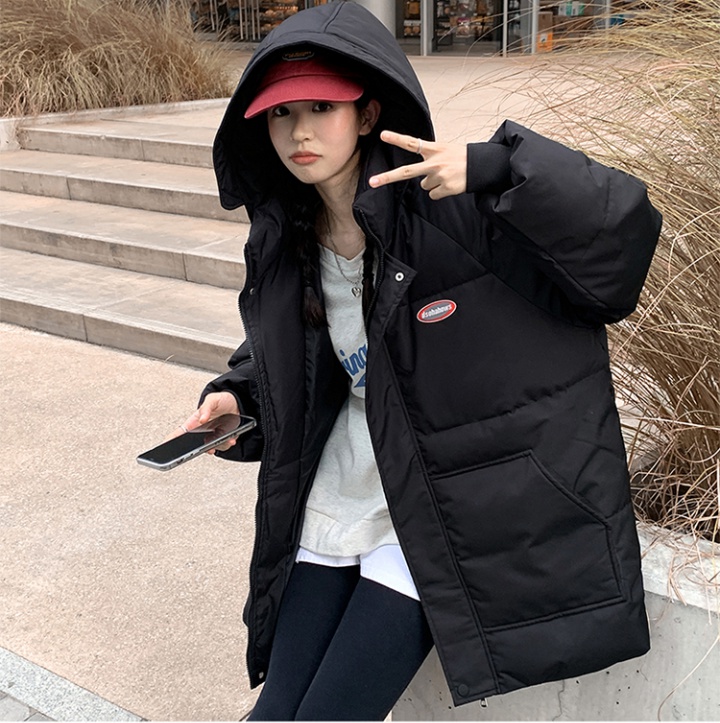 Student winter coat Korean style loose cotton coat for women
