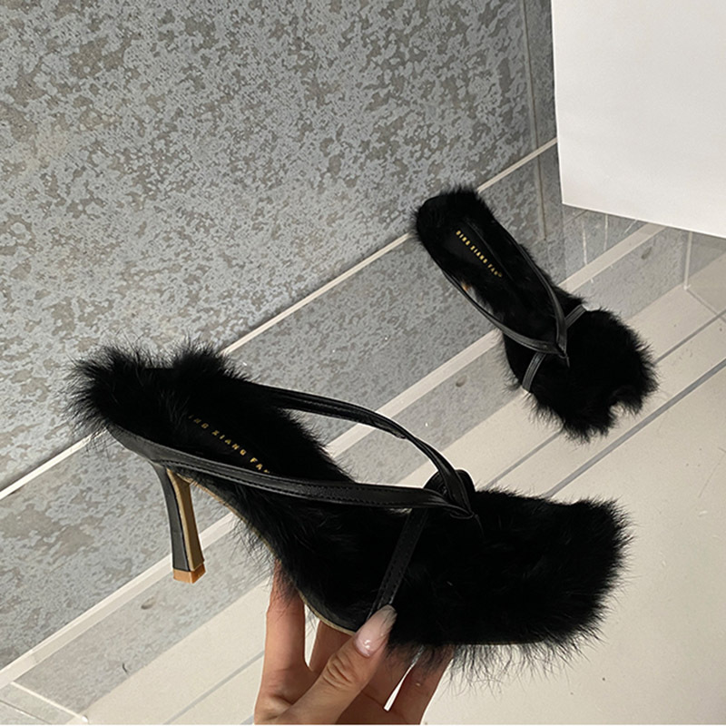 High-heeled wears outside  fashion elmo slippers