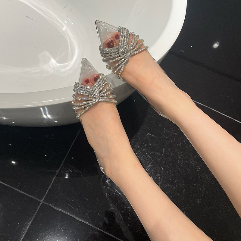 Summer fashion sandals sexy pointed high-heeled shoes