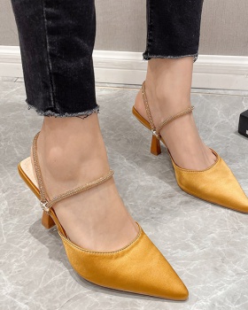 Summer rhinestone slippers high-heeled sandals