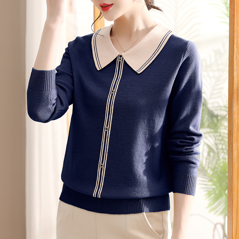 Autumn thin small shirt bottoming Western style tops