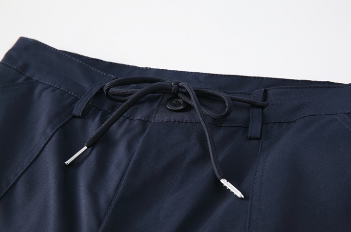 Drawstring casual pants fold work pants for women