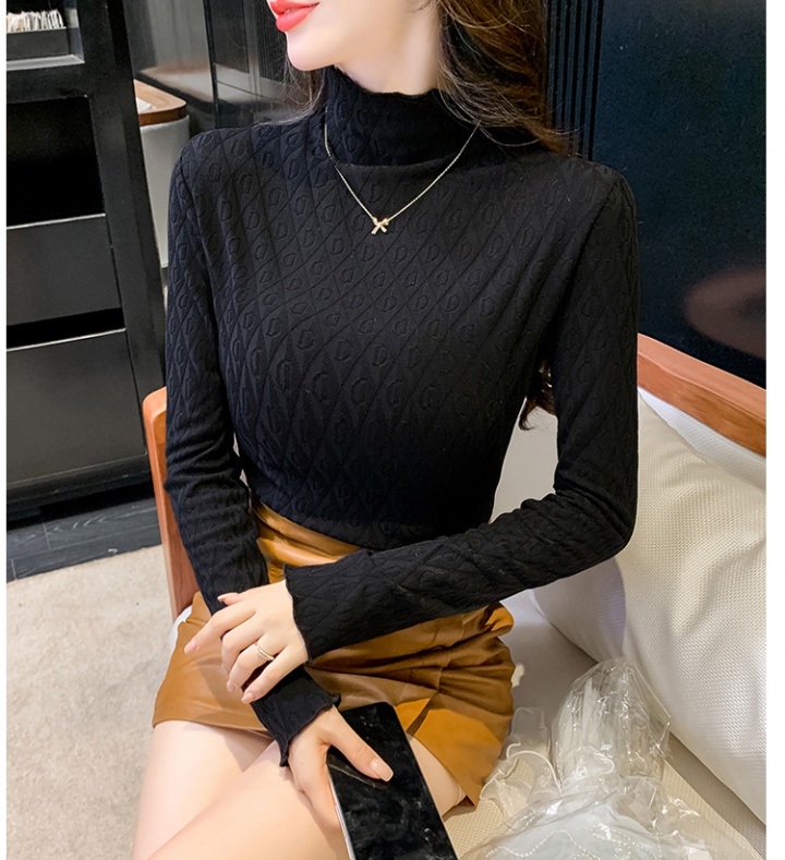 Korean style tops thick bottoming shirt for women