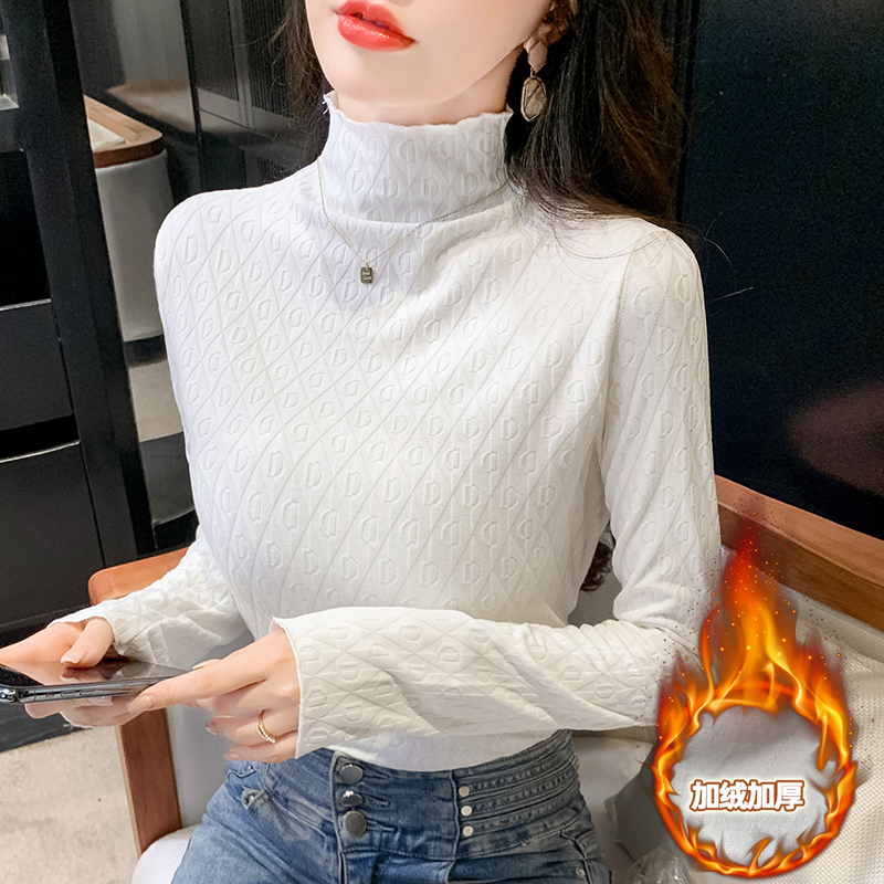 Korean style tops thick bottoming shirt for women
