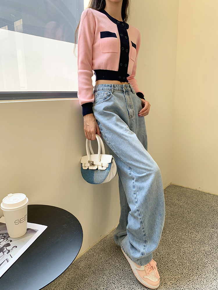 Loose jeans Casual wide leg pants for women