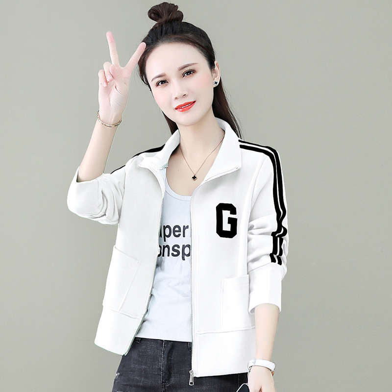 Spring and autumn short coat sports Western style hoodie