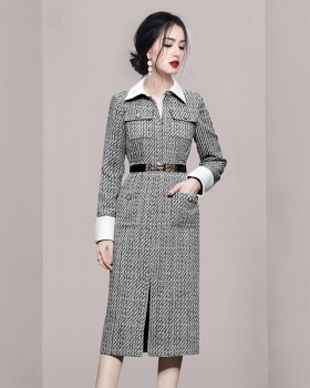 Elegant fashion shirt long coat for women
