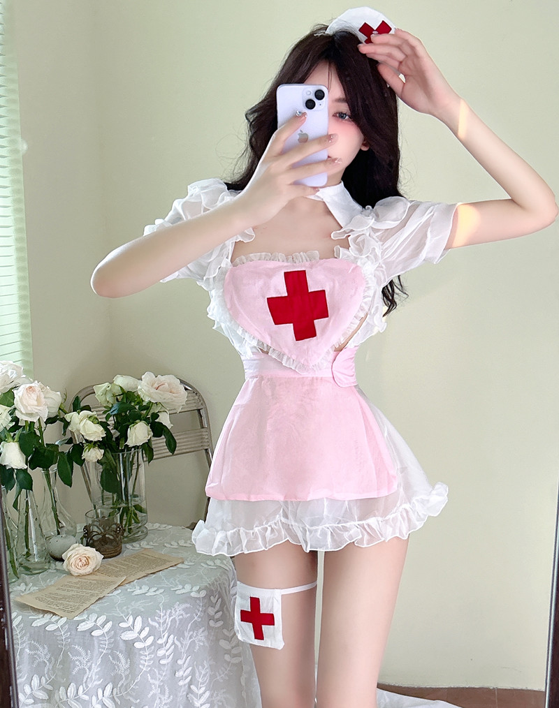 Uniform temptation skirt nurse Sexy underwear a set