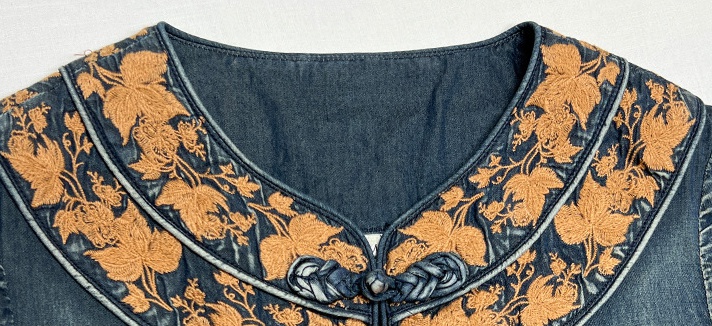 National style dress embroidery denim skirt
