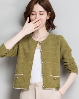 Knitted short cardigan Western style coat for women