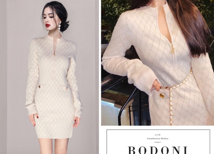 Bottoming sweater dress European style dress