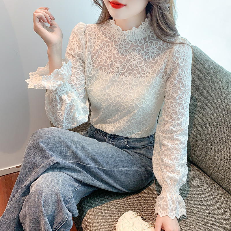 Korean style shirts bottoming shirt for women