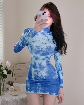 Pullover tight spicegirl printing dress for women