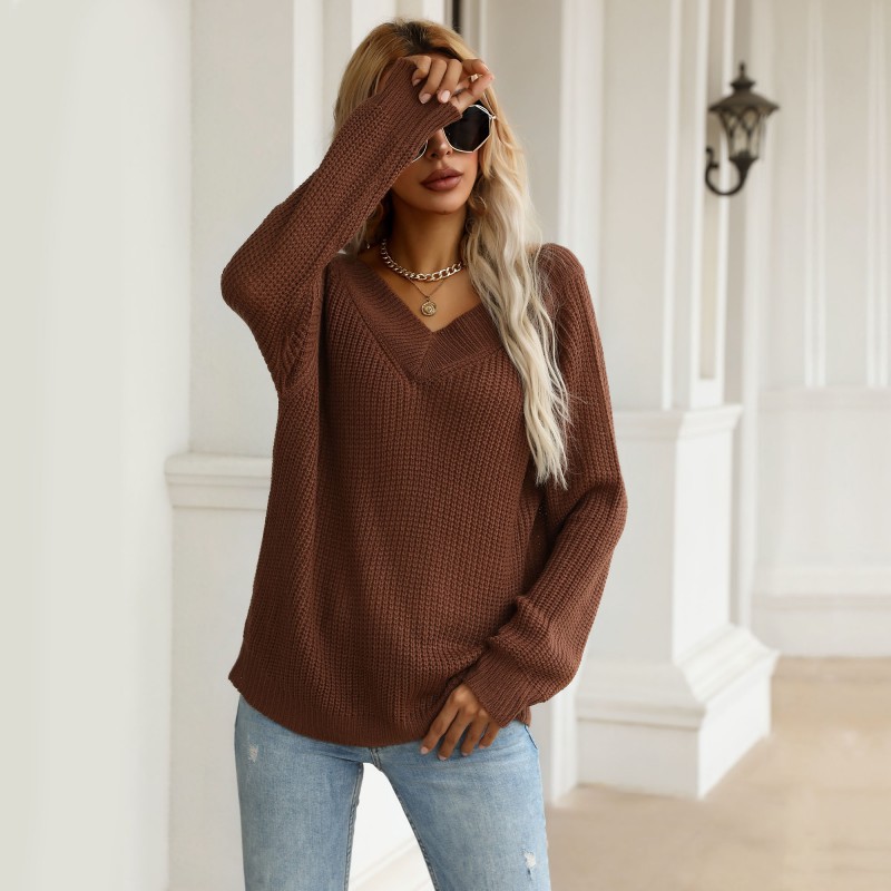 Long sleeve pure fashion loose autumn sweater