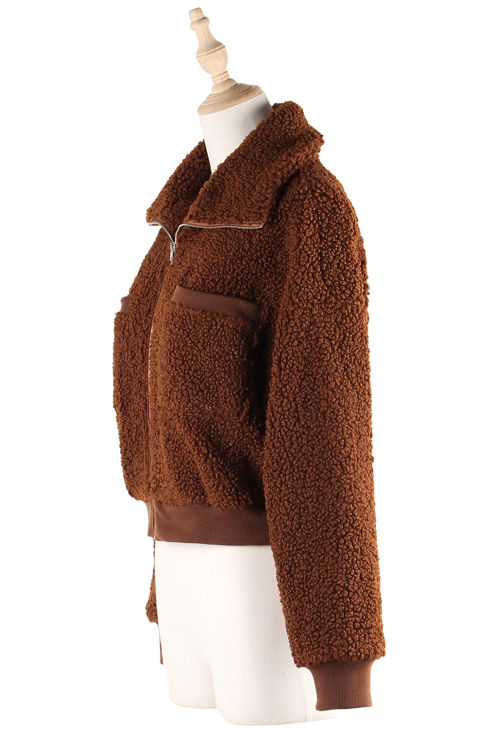 Plush elmo coat thermal European style tops