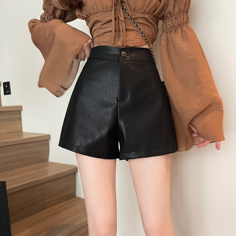 Sexy boots pants bottoming leather pants for women
