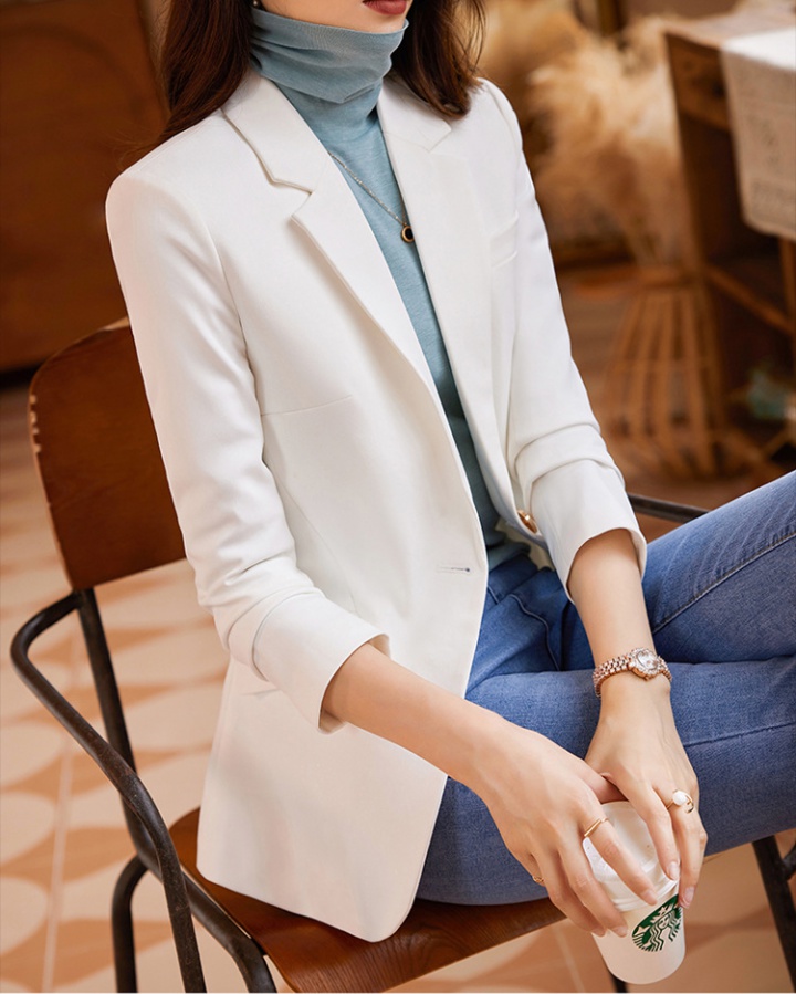 Back split business suit all-match coat for women