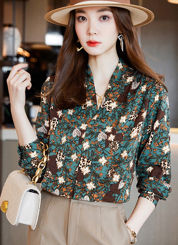 Casual chiffon shirt shirt 2pcs set for women