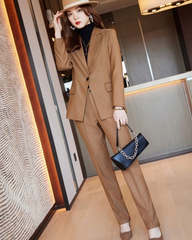 Commuting long sleeve business suit profession coat 2pcs set