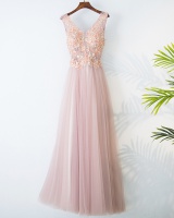 Pink evening dress bridesmaid dress for women