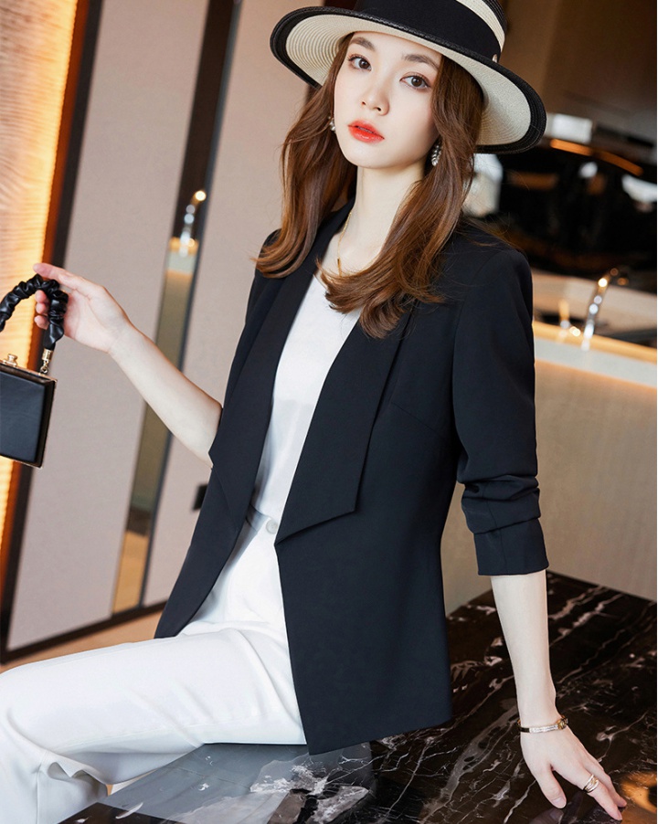 Temperament business suit long sleeve coat for women