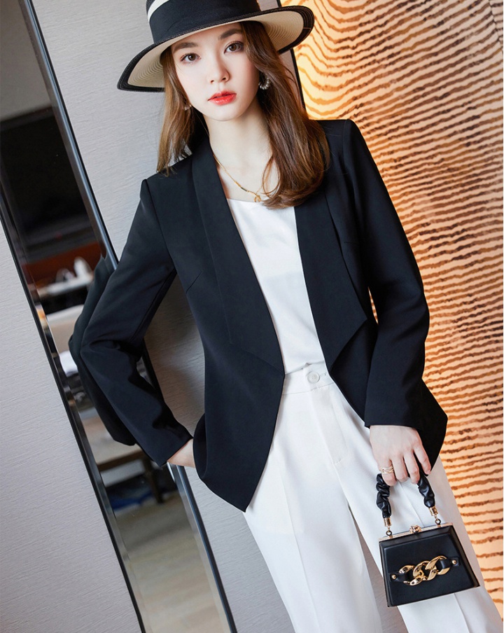 Temperament business suit long sleeve coat for women