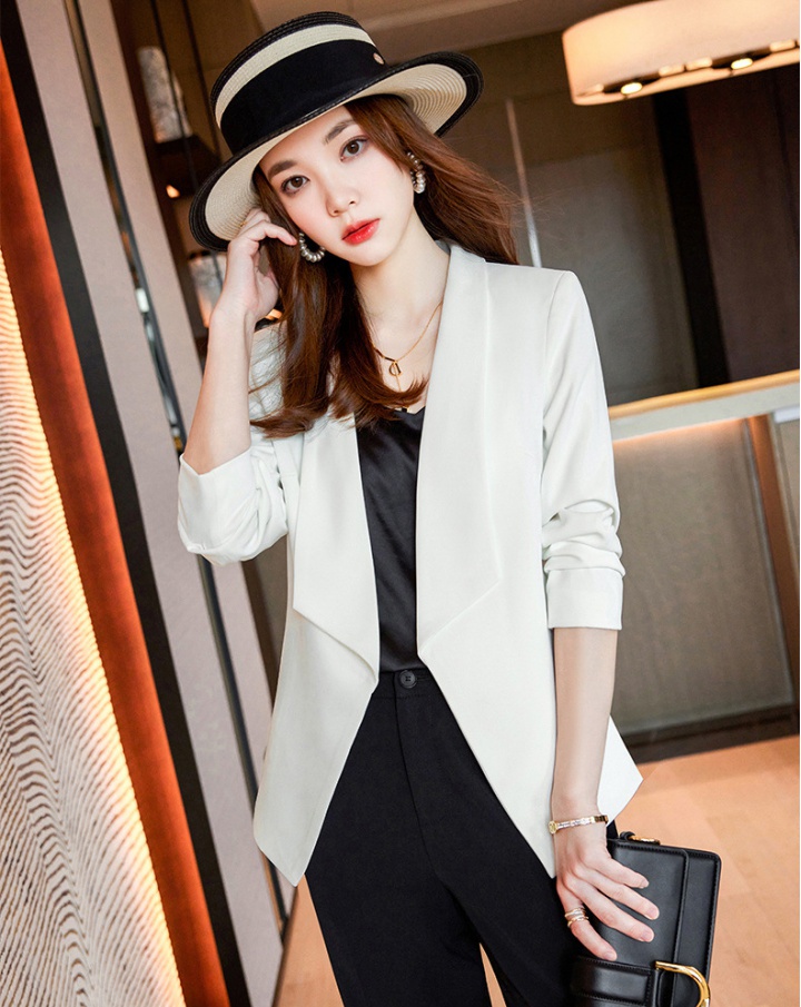 Temperament business suit long sleeve coat for women