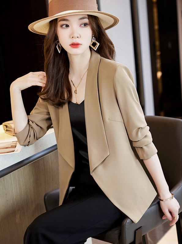 Temperament business suit long sleeve coat for women