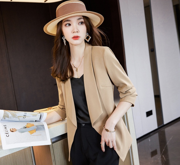 Temperament business suit long sleeve coat for women