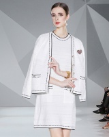 Fashion and elegant dress beading coat 2pcs set