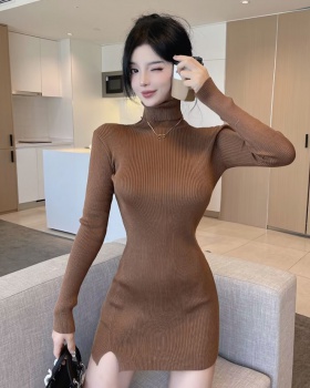 Slim autumn and winter dress all-match T-back