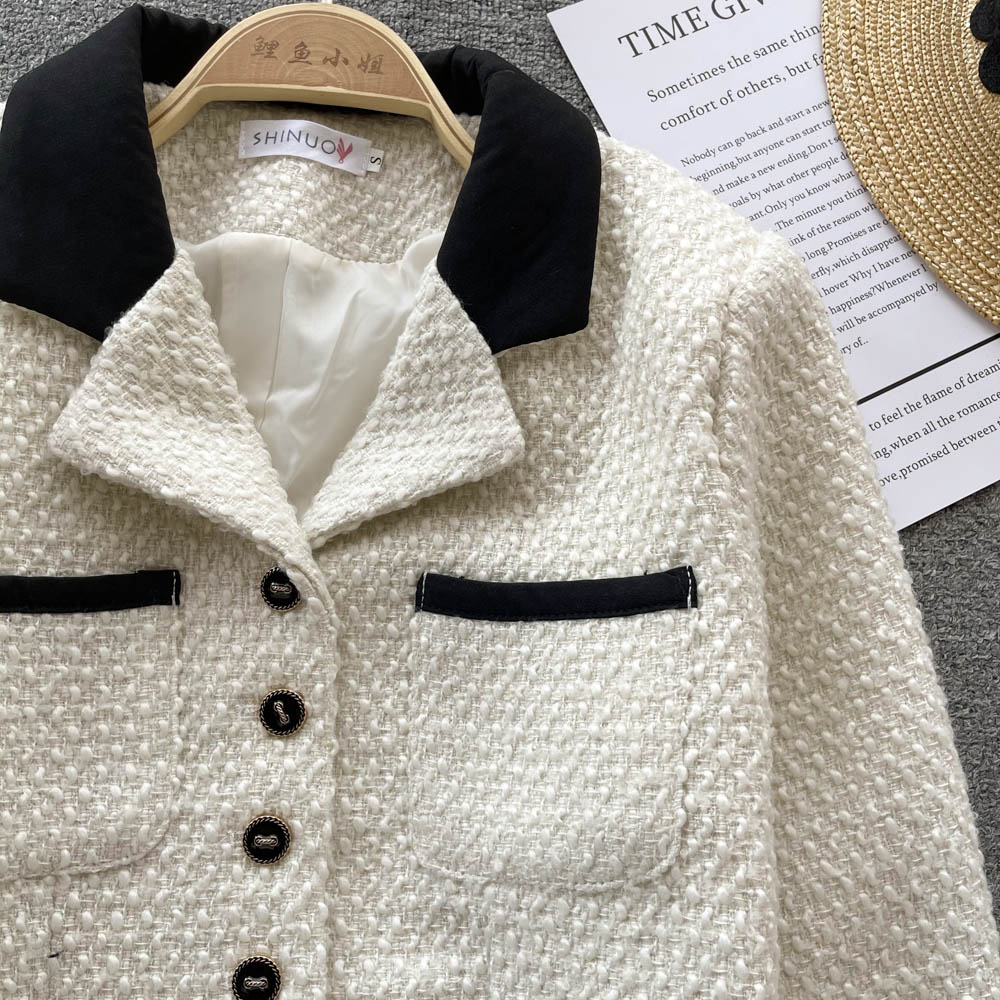 Knitted coat autumn and winter business suit