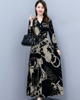 Korean style long dress slim dress for women