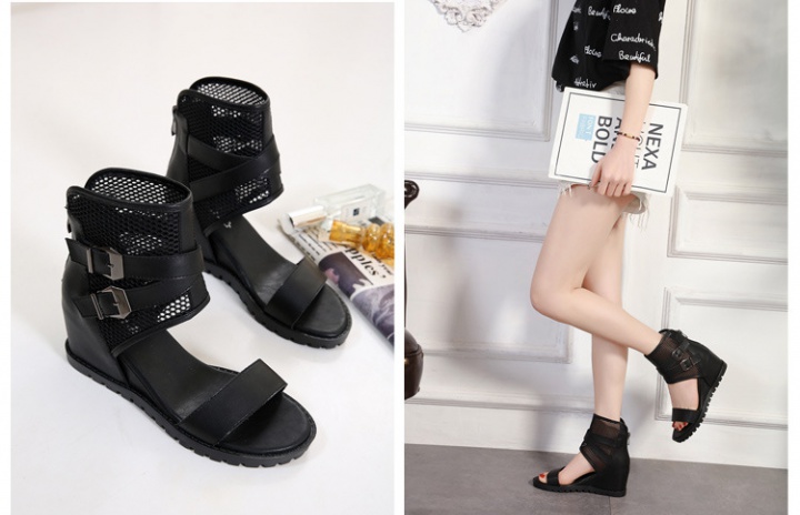 Belt buckle slipsole Casual within increased sandals