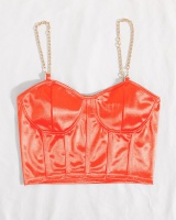 Pure tight sling chain bottoming European style vest