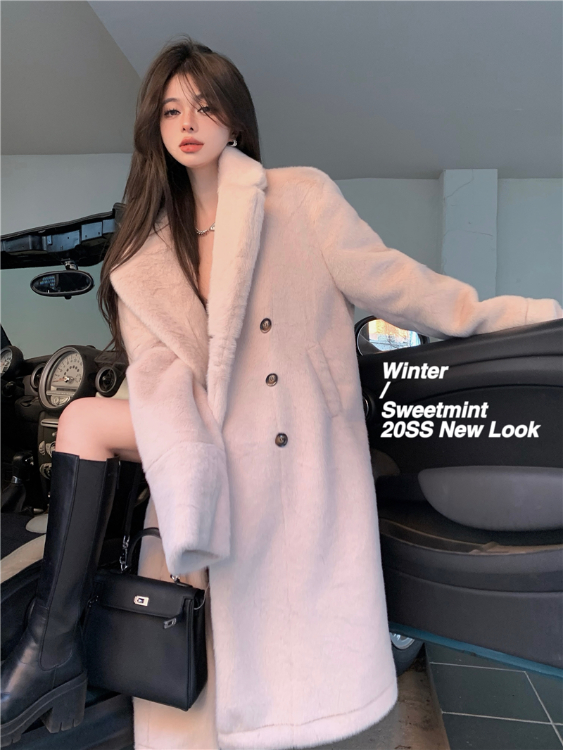 Long loose cotton coat temperament coat