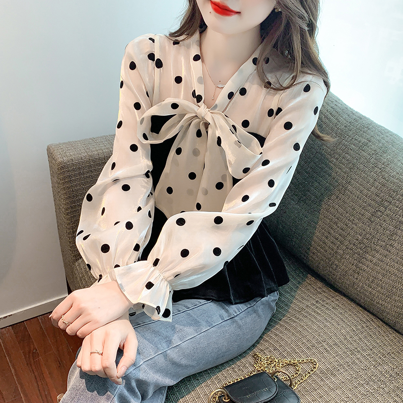 Autumn and winter bottoming shirt Korean style shirt for women